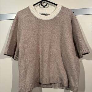 Abercrombie & Fitch Madeline Short Sleeve Textural Crew Sweater